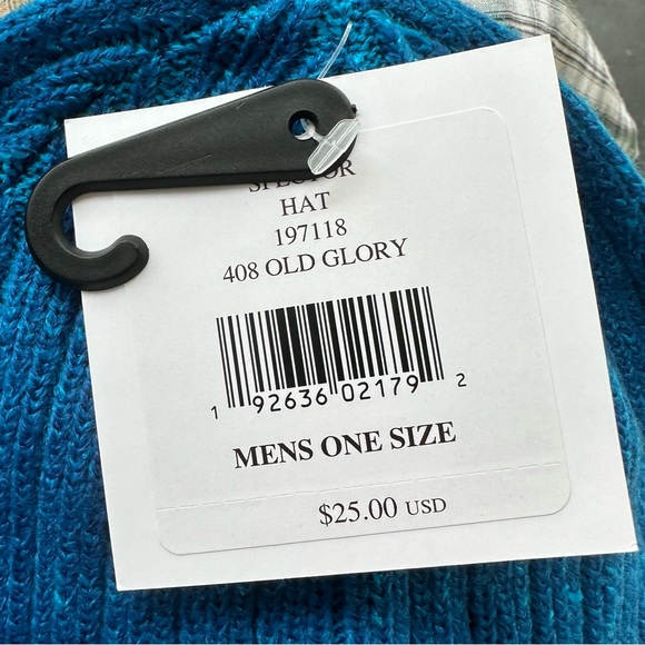 Spyder Spector Hat Beanie color old glory size OS Blue - Picture 4 of 7